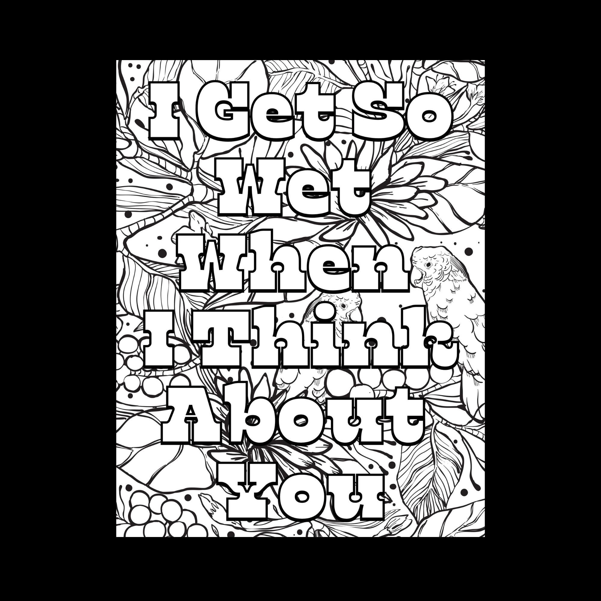 10 Naughty Adult Coloring Pages Etsy