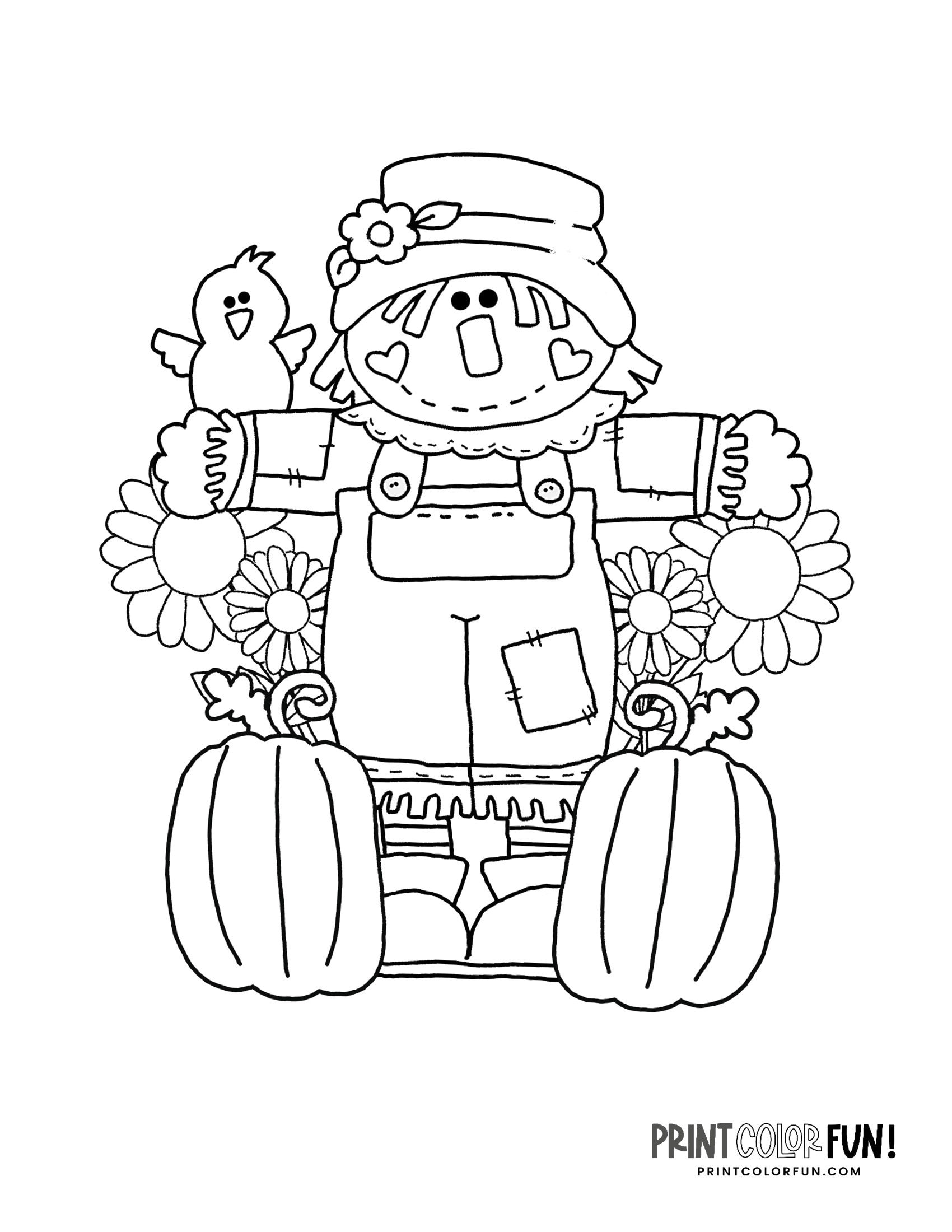 14 Scarecrow Coloring Pages Crafts Learning Activities To Unlock Fall Family Fun At
