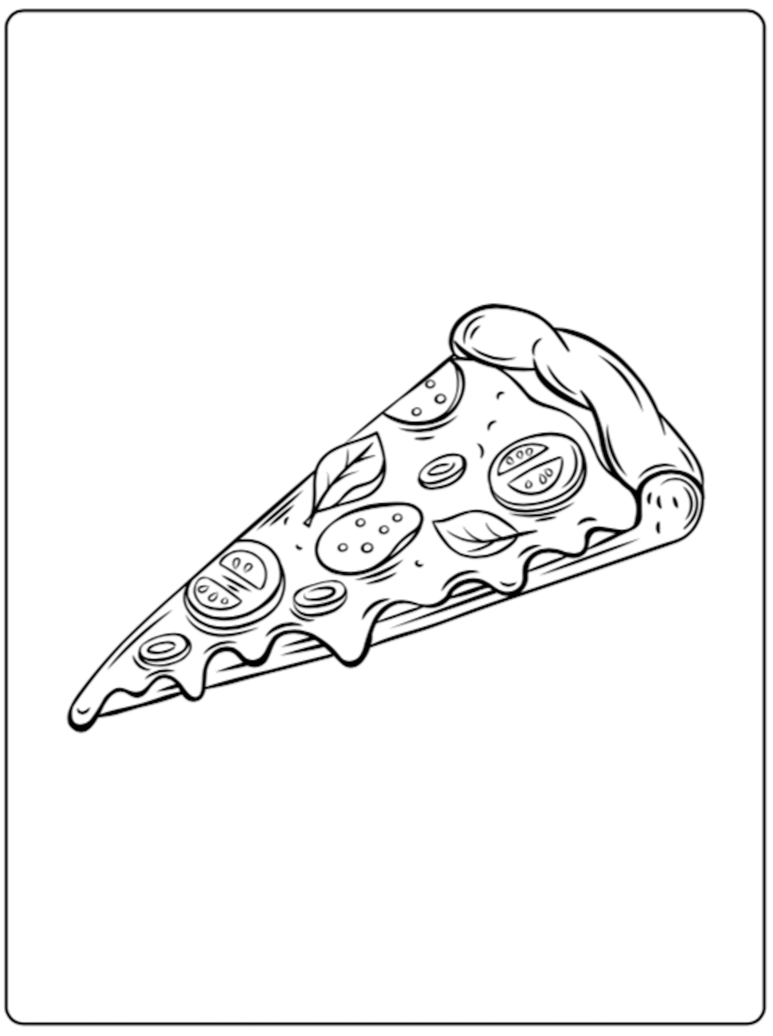 150 Food Colouring Pages For Kids Instant Digital Download Etsy