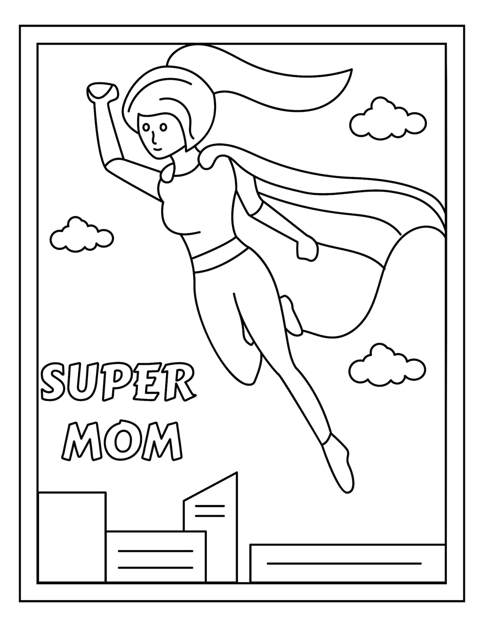 Best Mom Coloring Pages