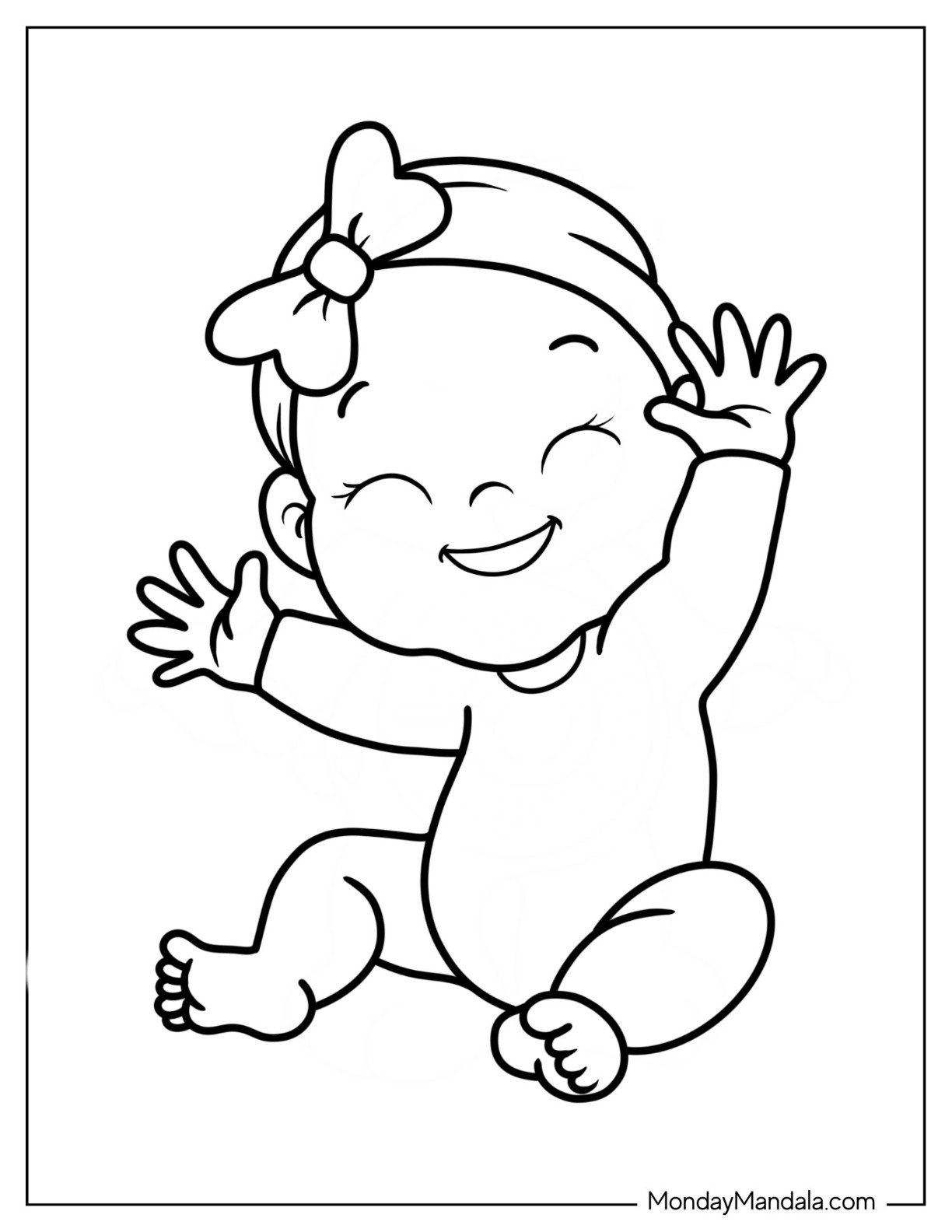 20 Baby Coloring Pages Free PDF Printables