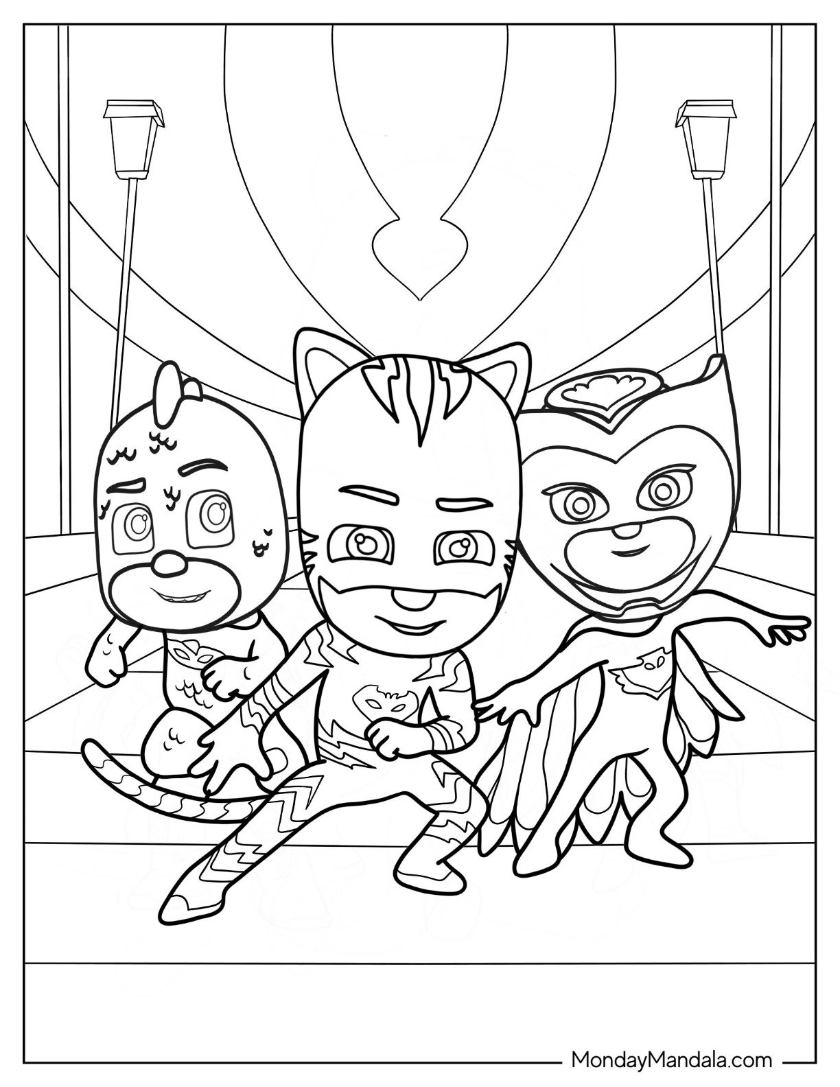 Catboy Coloring Page
