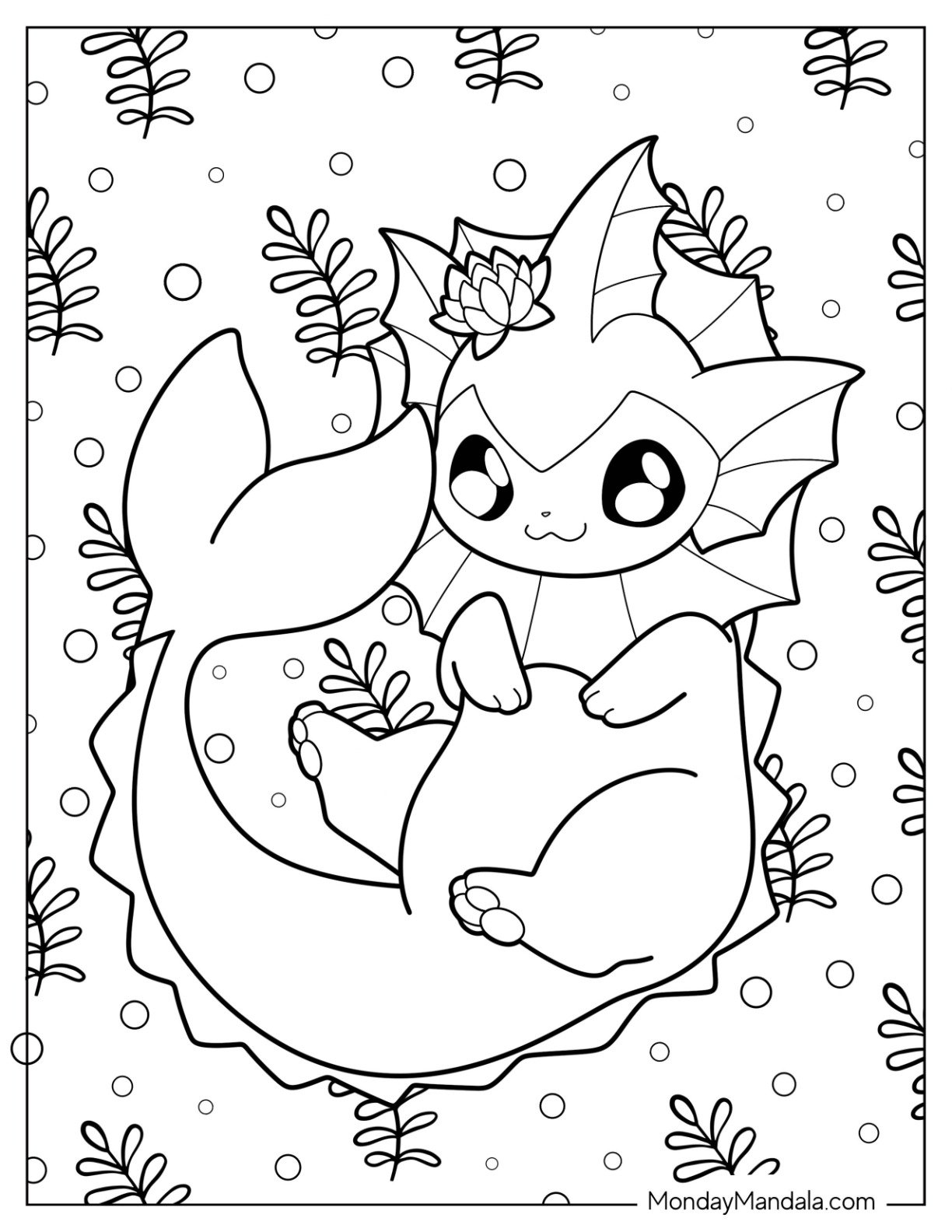 20 Vaporeon Coloring Pages Free PDF Printables