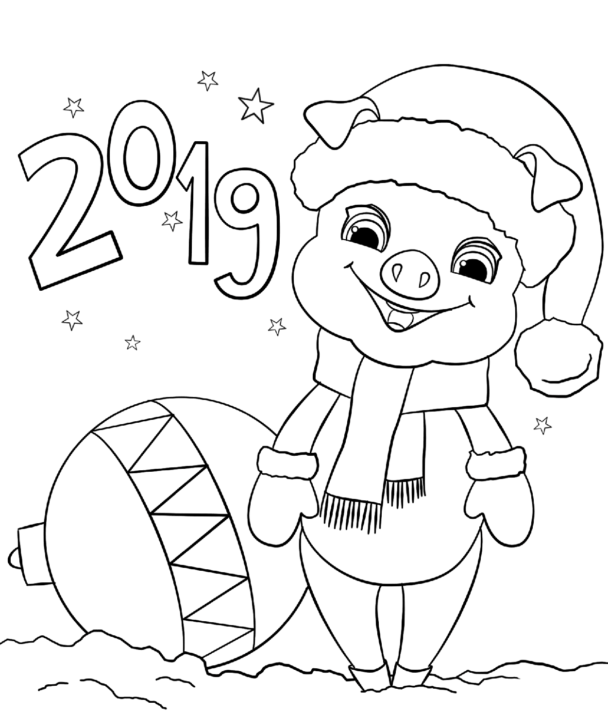 2019 Year Coloring Pages Coloring Pages