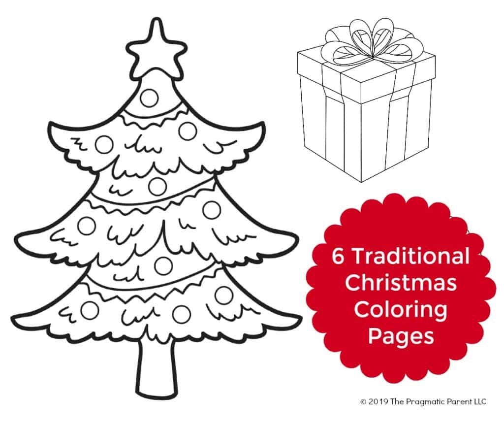 2024 Traditional Christmas Coloring Pages For Kids