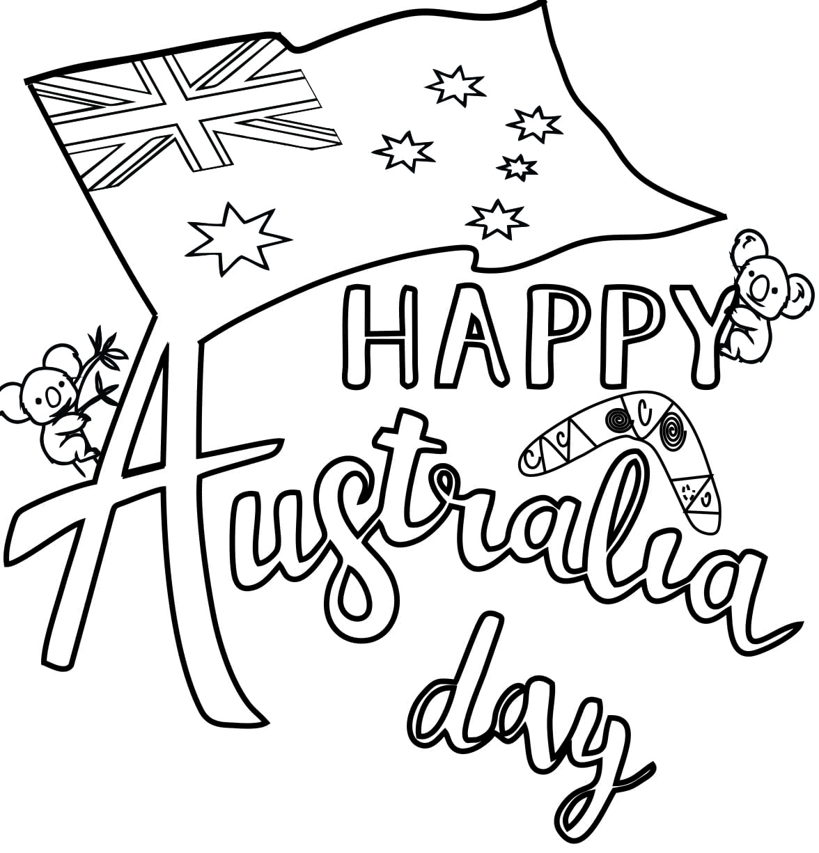 Australia Coloring Pages