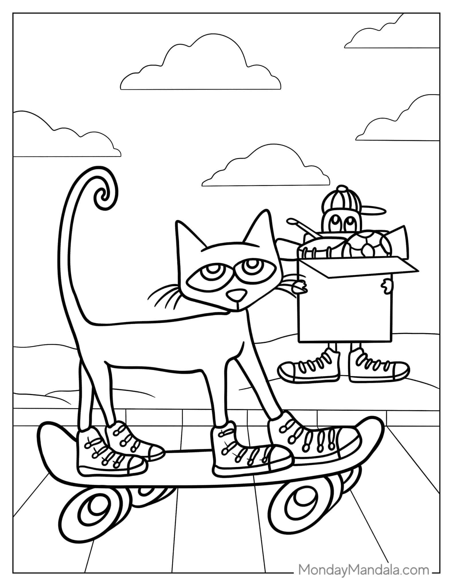 Pete The Cat Coloring Pages