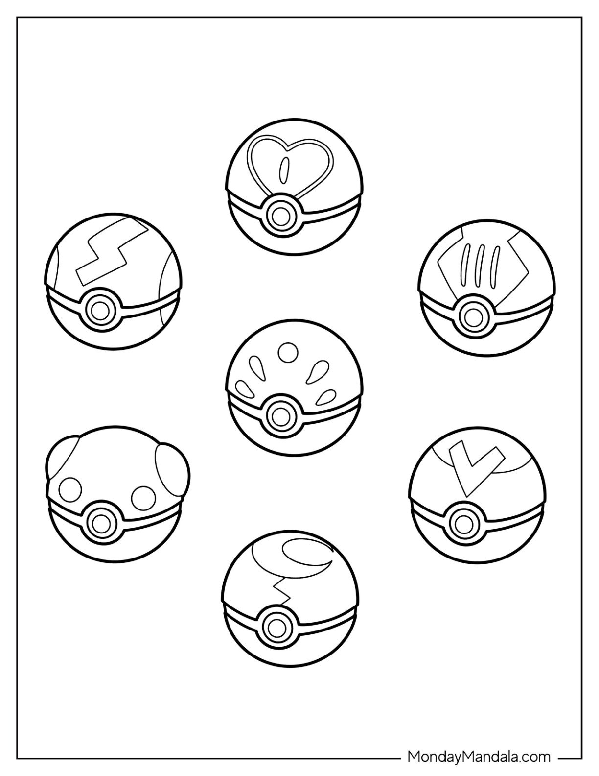 22 Pok Ball Coloring Pages Free PDF Printables