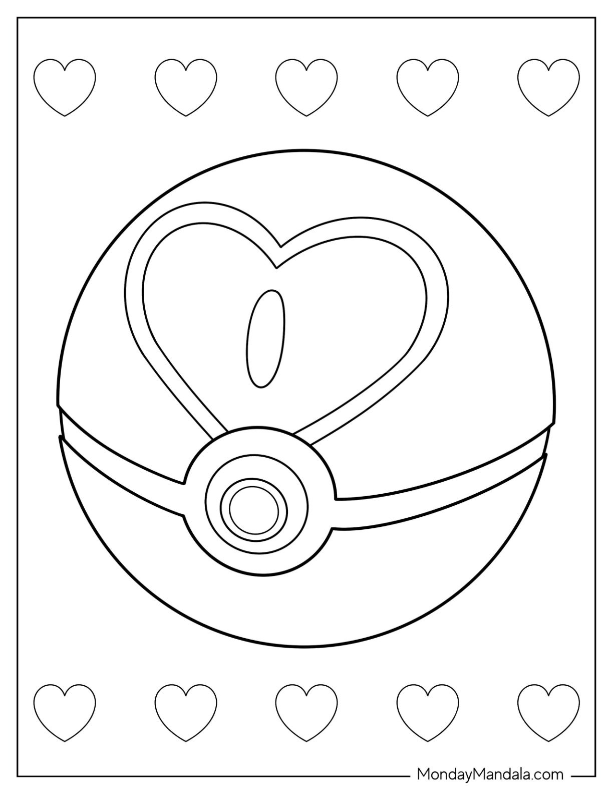 22 Pok Ball Coloring Pages Free PDF Printables