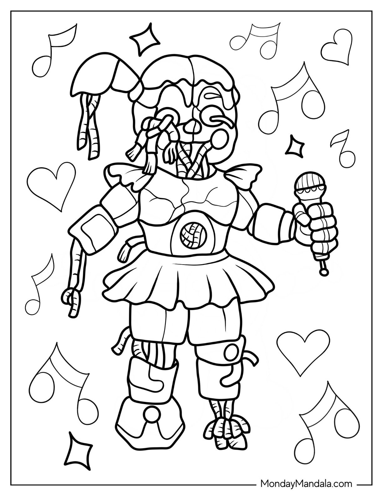 28 Five Nights At Freddie S Coloring Pages Free PDF Printables