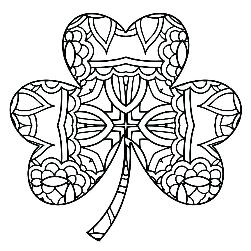 Clover Coloring Page