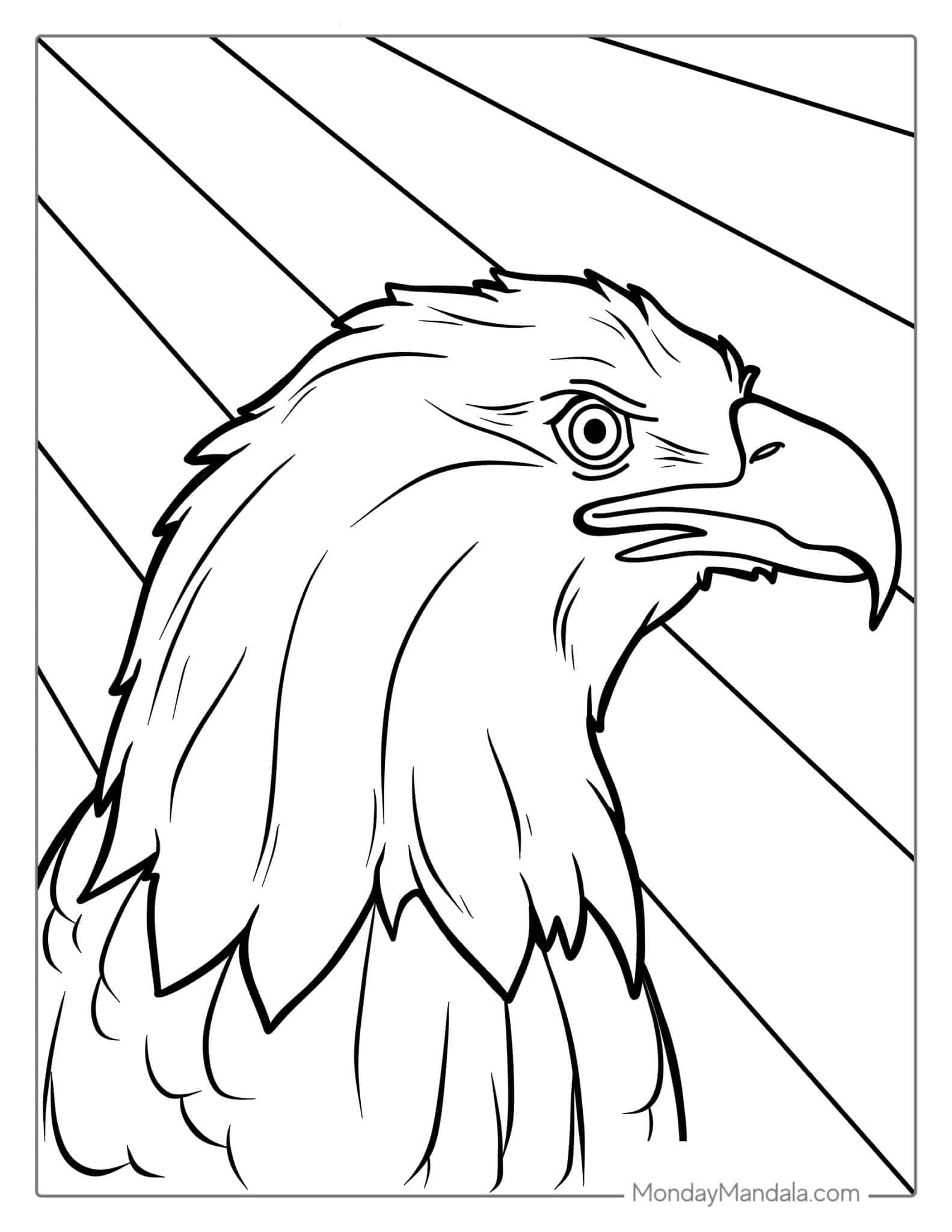 30 Bald Eagle Coloring Pages Free PDF Printables