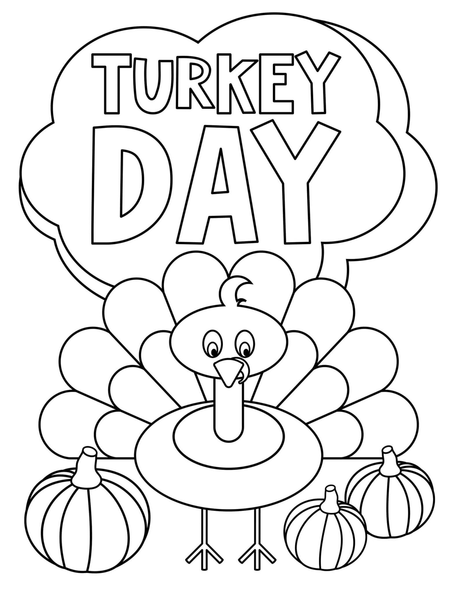 30 FREE Thanksgiving Coloring Pages For Adults Kids