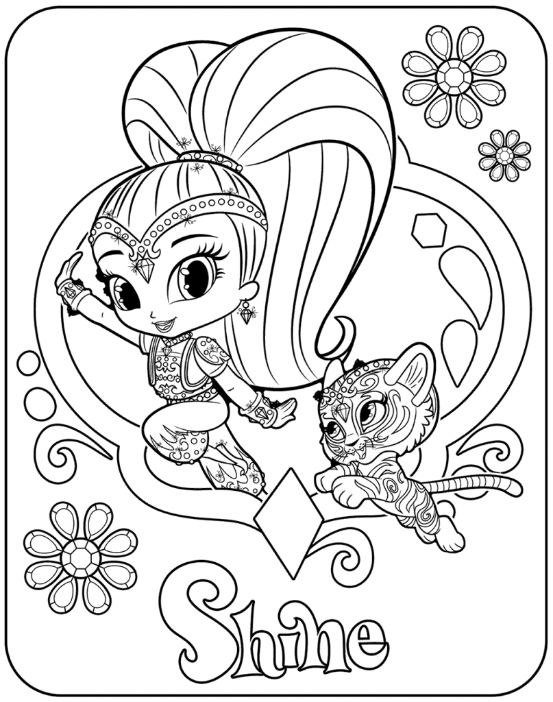 Shimmer Coloring Page