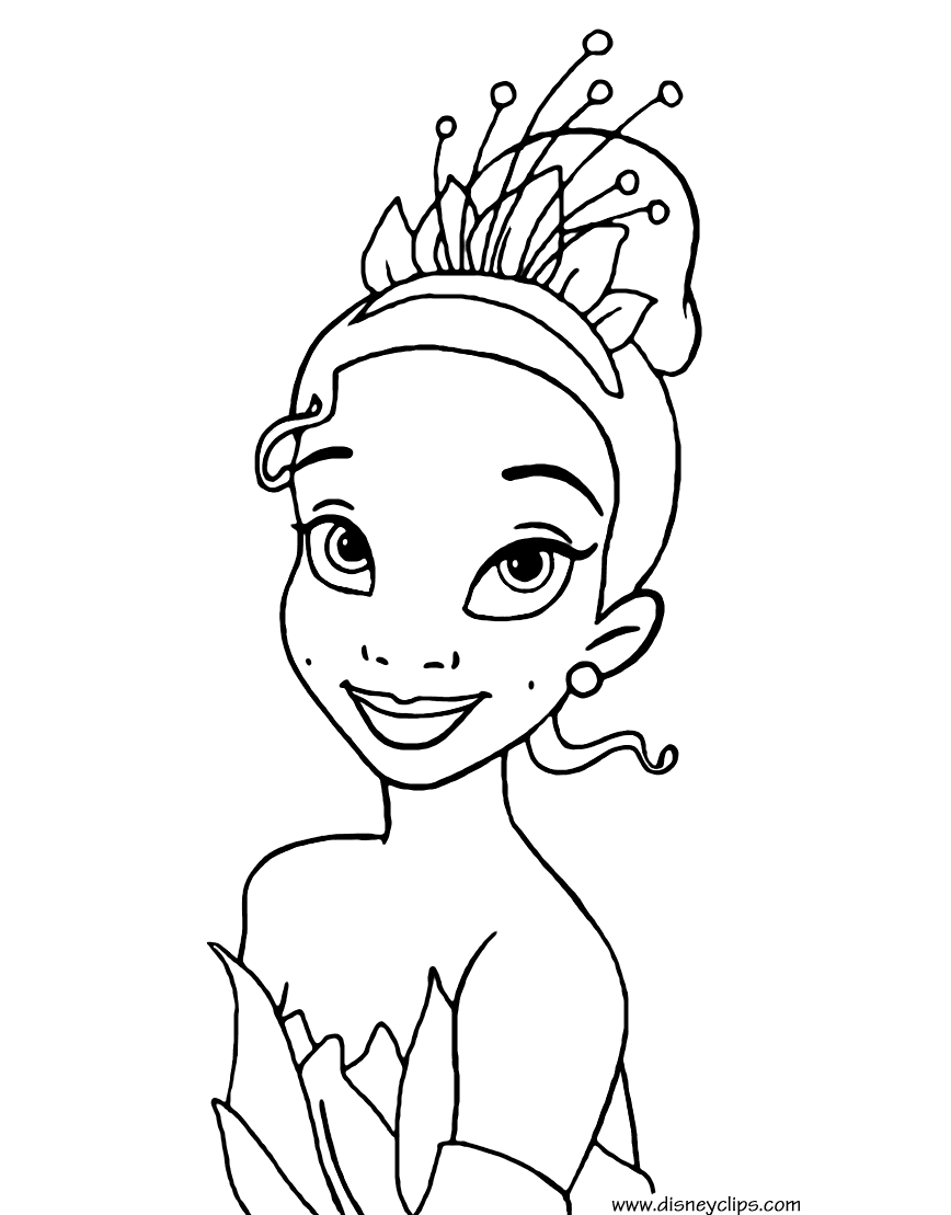 44 Tiana Coloring Pages ColoringPagesOnly