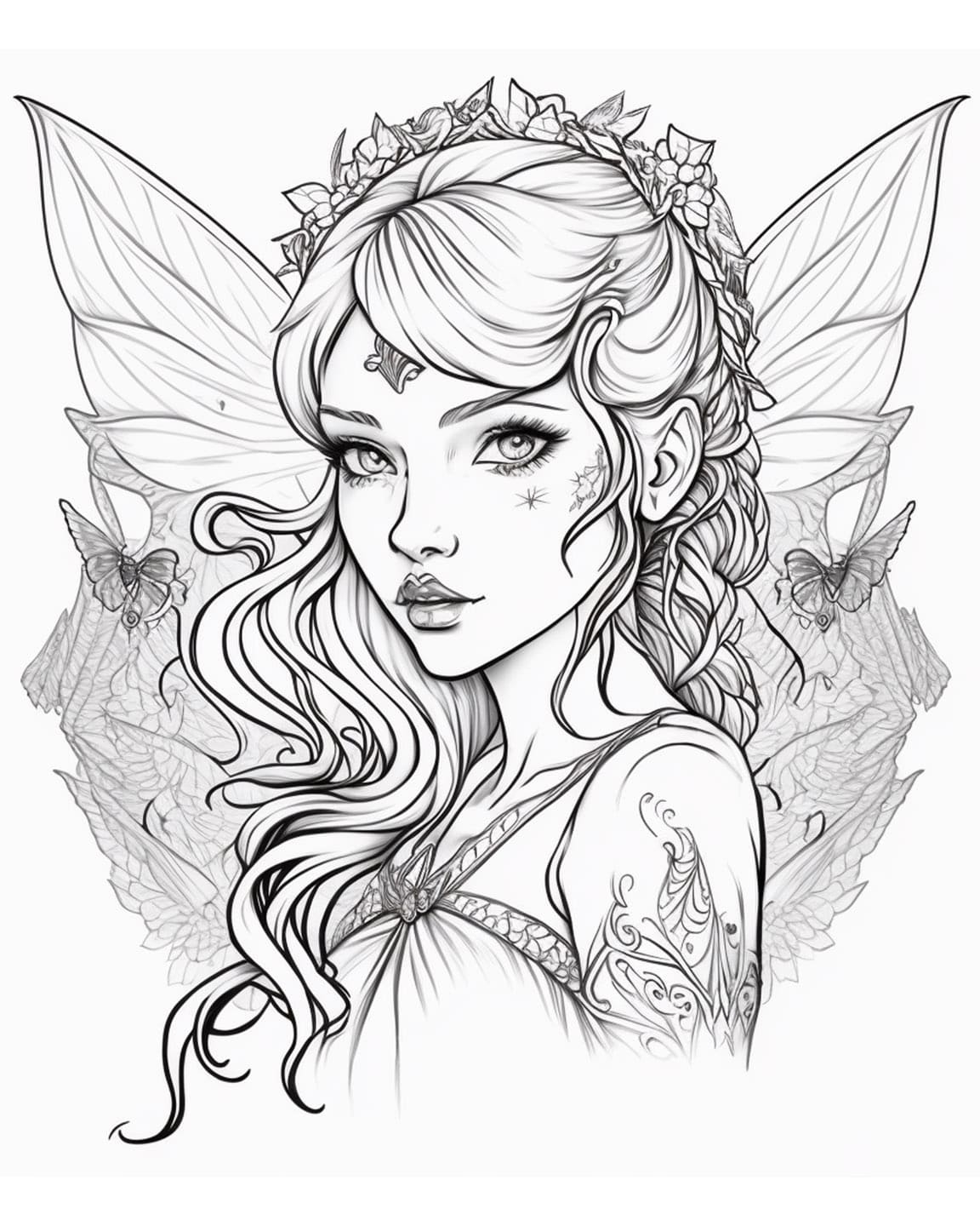 50 Fascinating Fairy Coloring Pages Free Printable Our Mindful Life