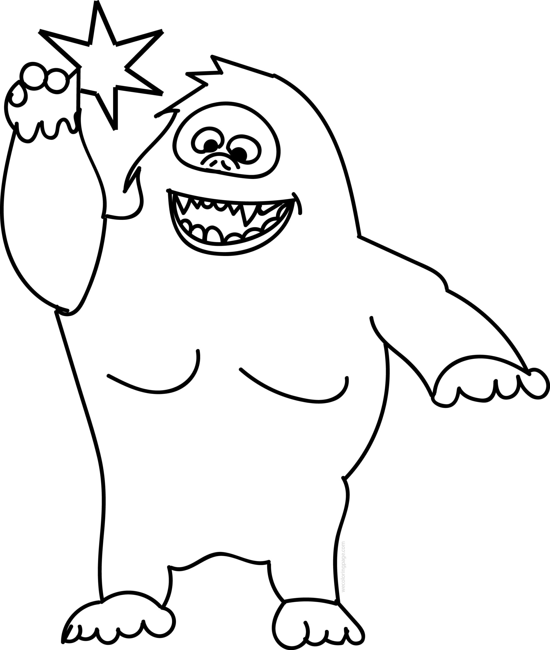 Abominable Snowman Coloring Pages Wecoloringpage