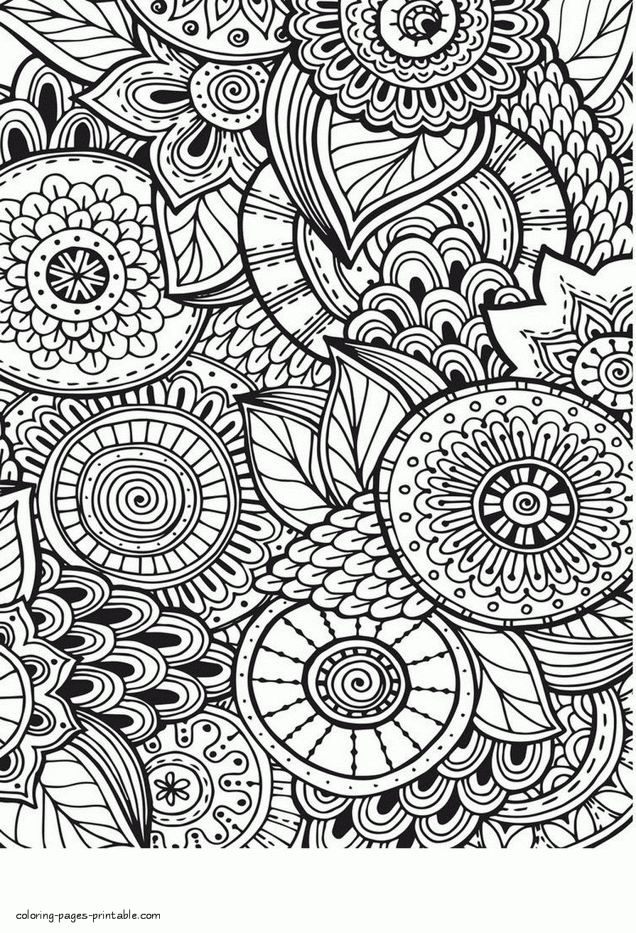 Abstract Coloring Pages For Adults Flowers COLORING PAGES PRINTABLE COM