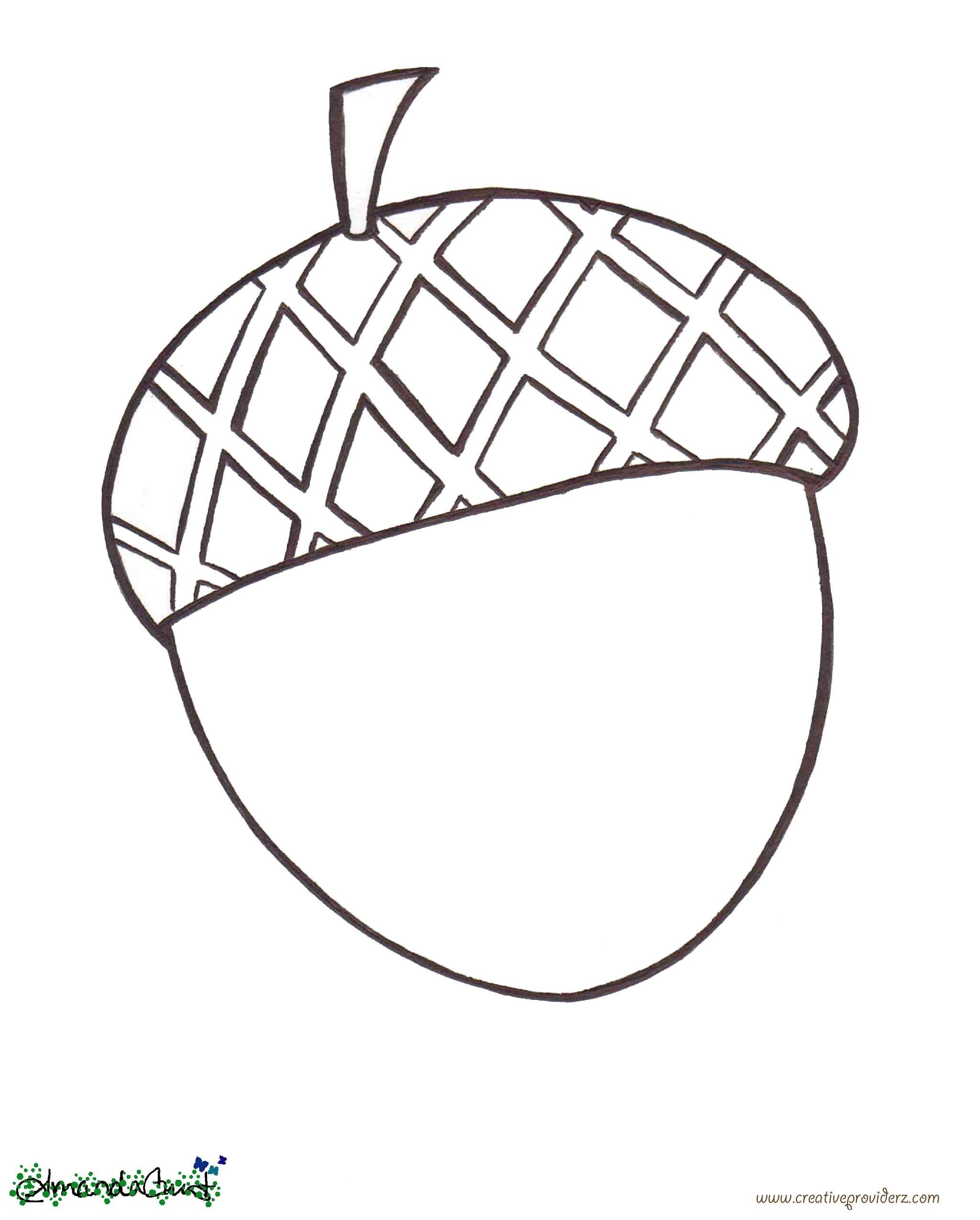 Acorn Coloring Page