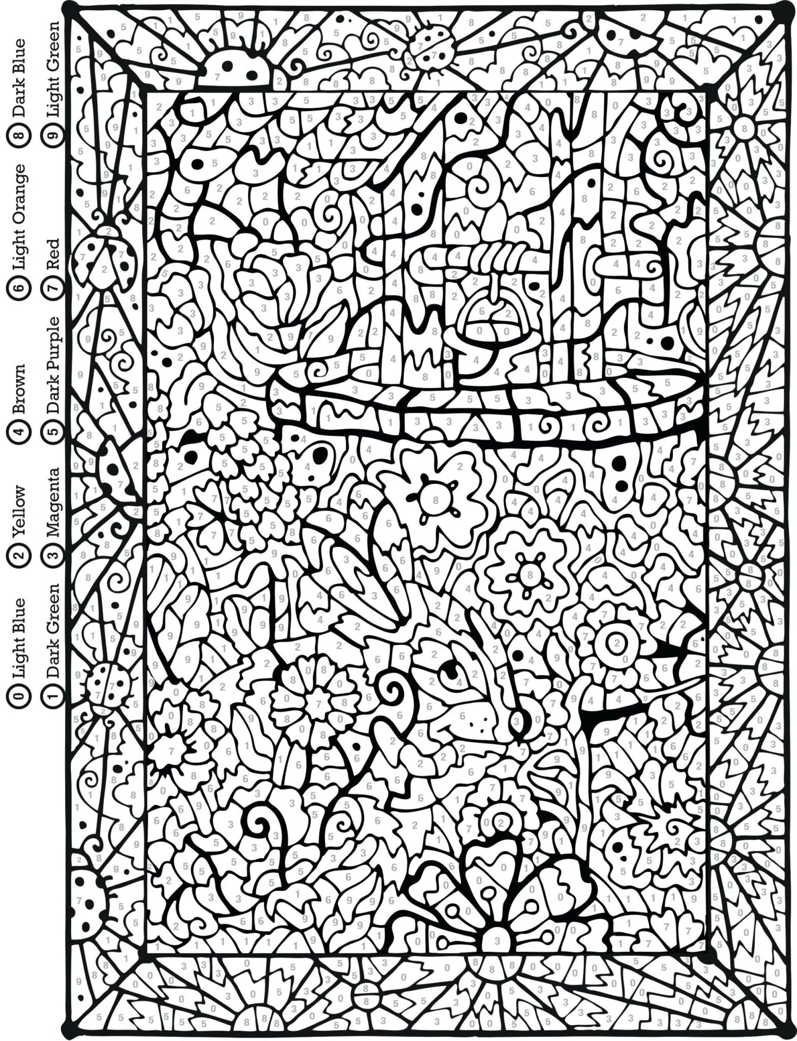Color By Numbers Coloring Pages