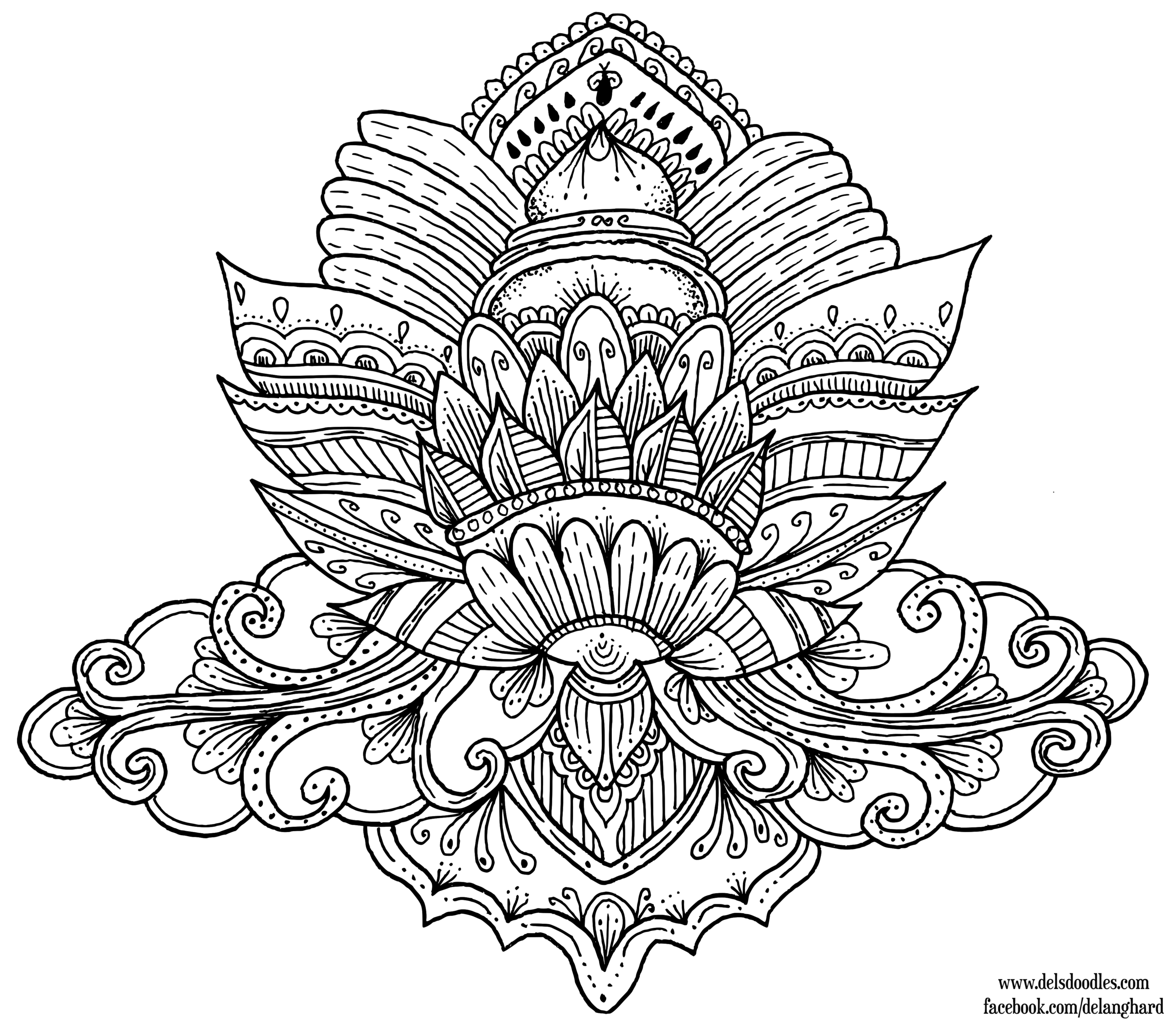 Mandala Lotus Coloring Pages