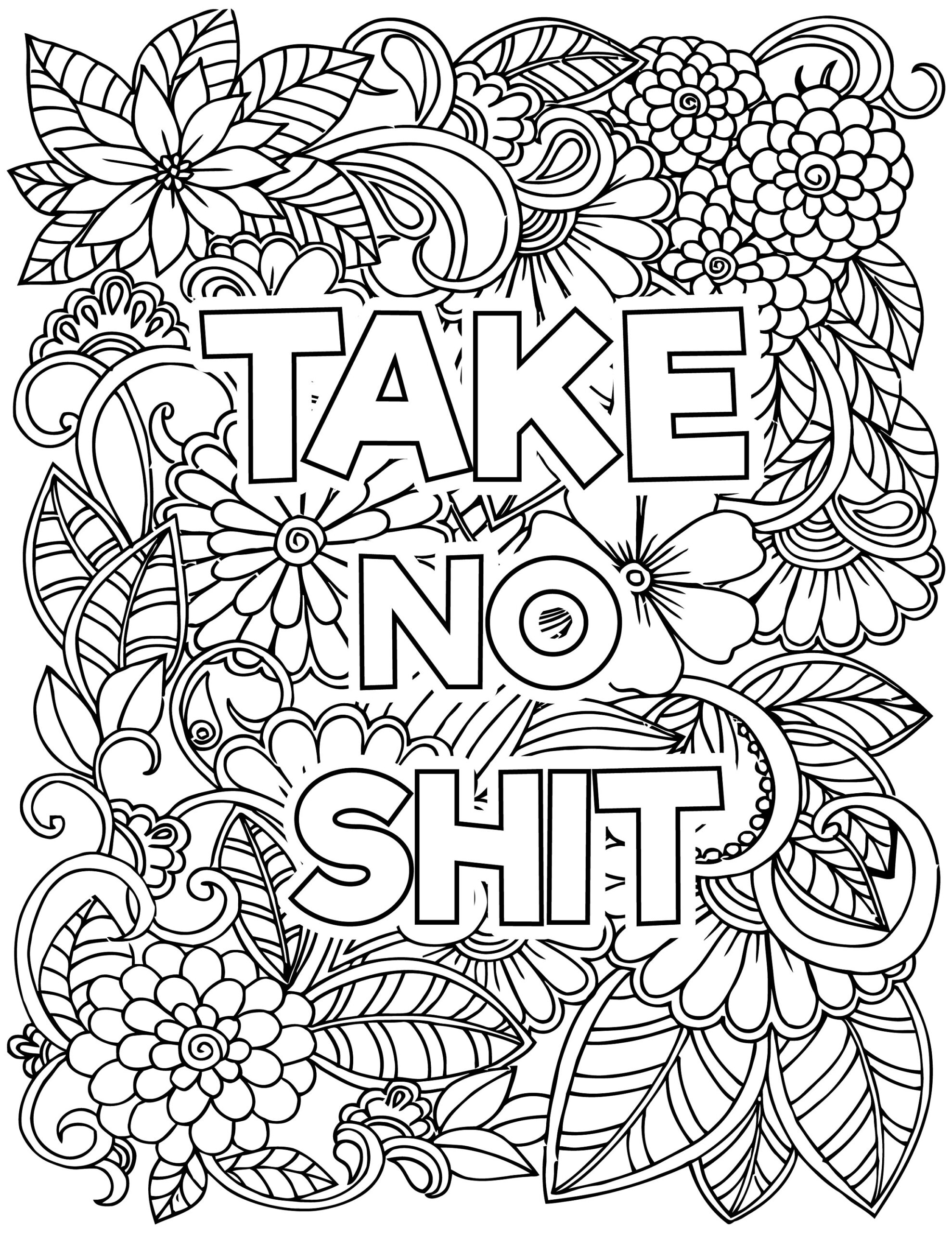 Adult Swear Word Coloring Pages Adult Coloring Book With Swear Words Download Pdf Printable