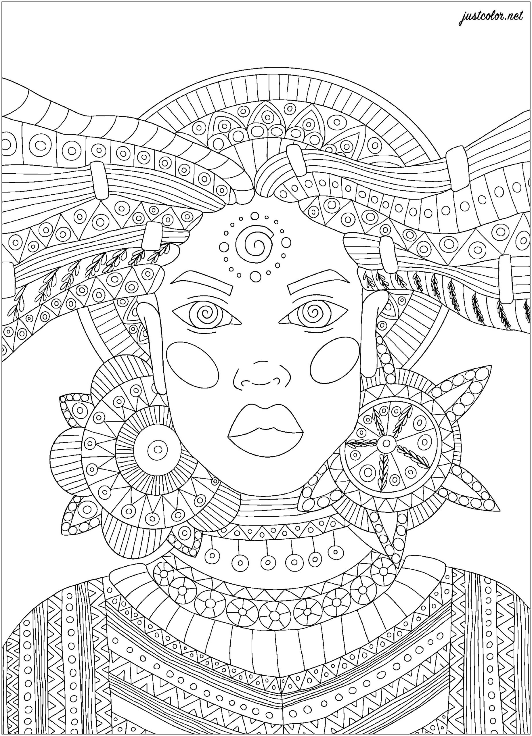 African Coloring Pages