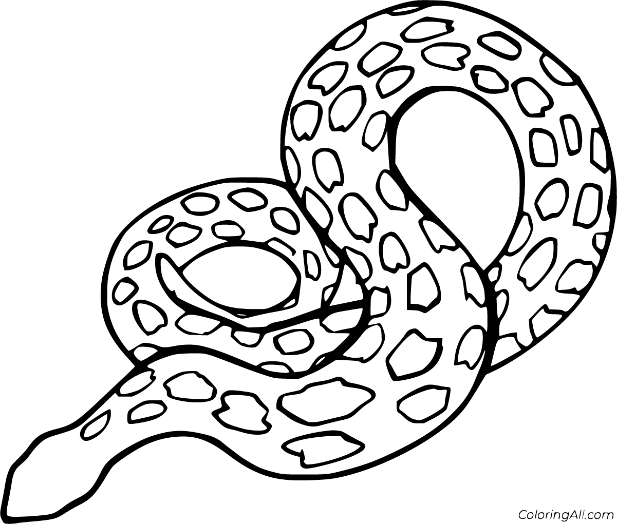 Anaconda Coloring Pages 6 Free Printables ColoringAll