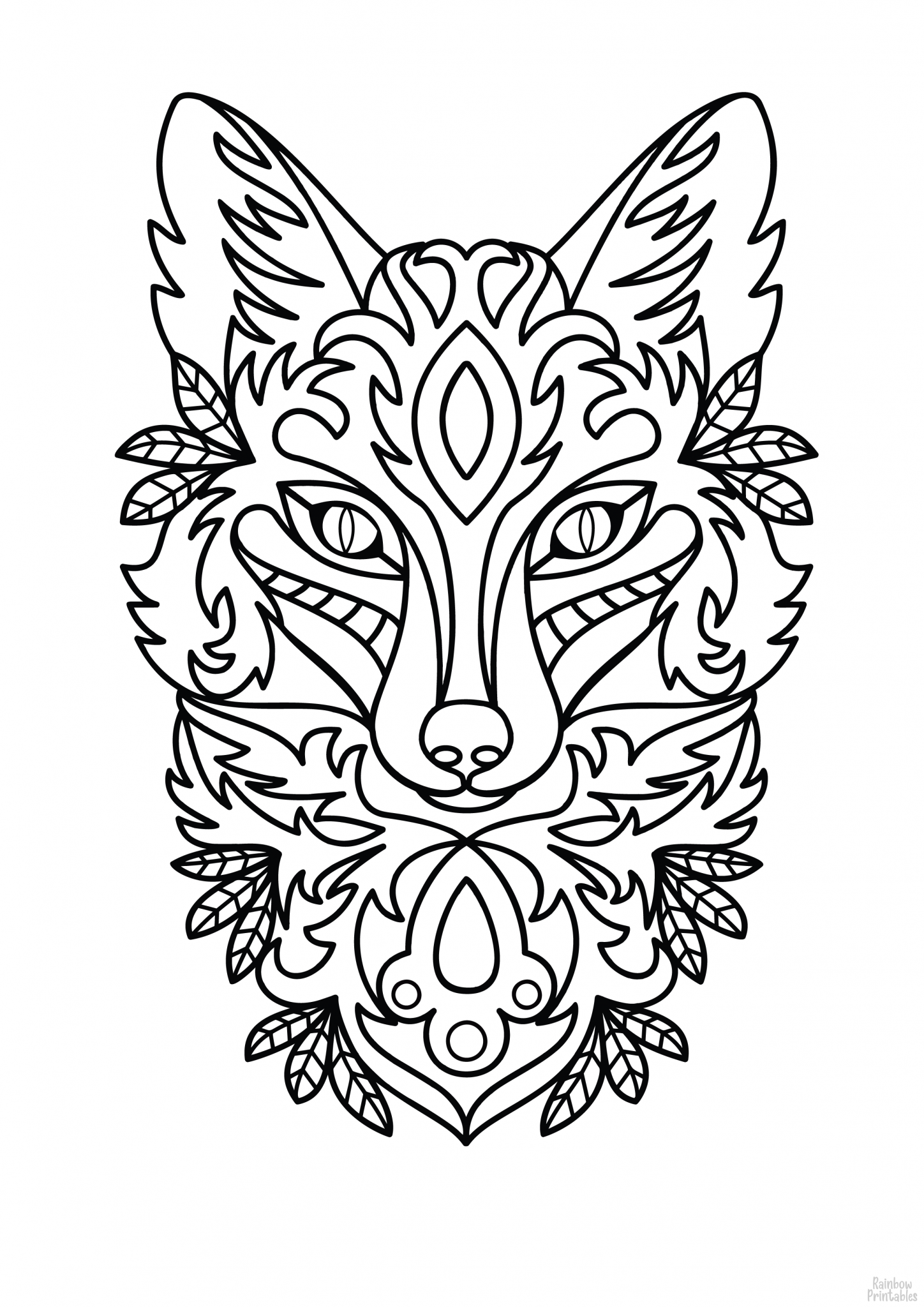 Animal Mandala Coloring Pages