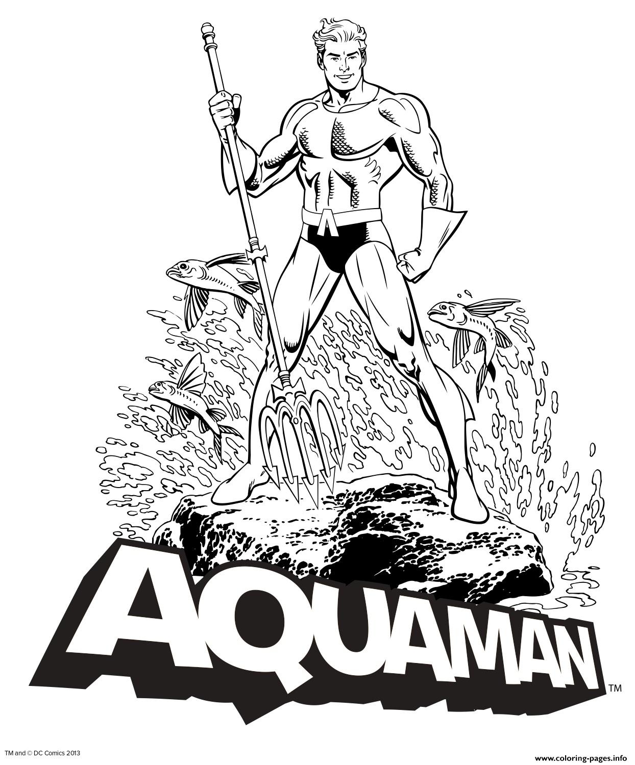 Aquaman Coloring Page