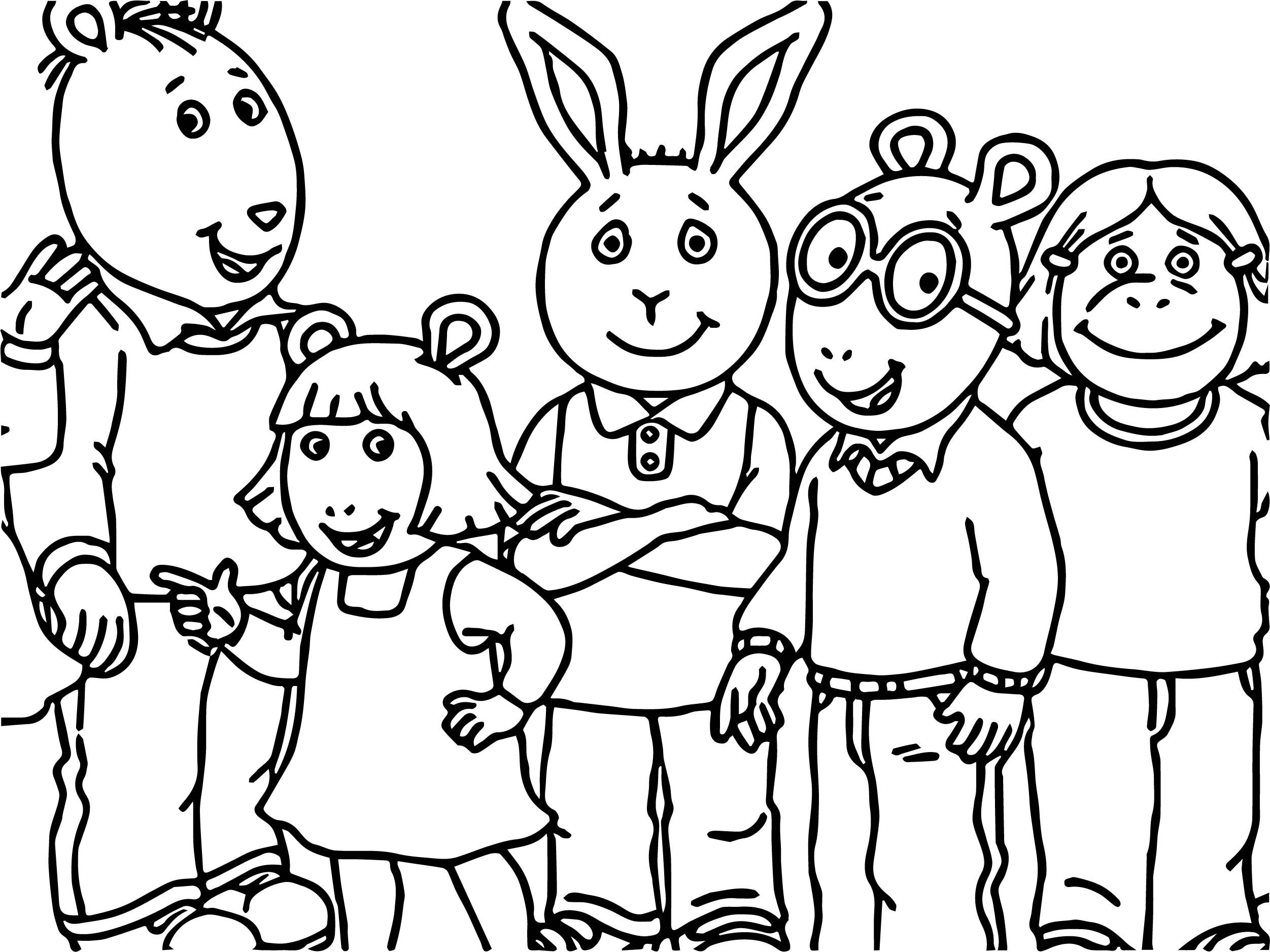 Arthur And Friends Coloring Pages Cute Coloring Pages Halloween Coloring Pages Cartoon