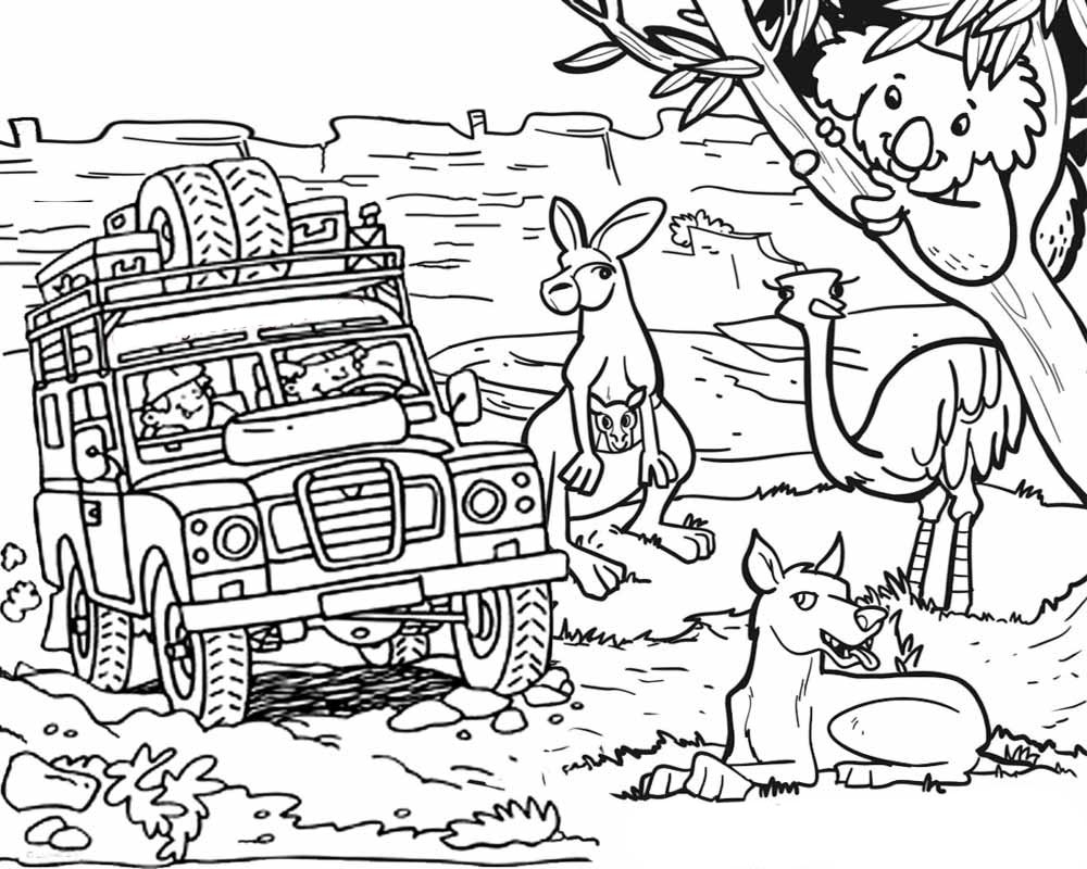 Australia Coloring Pages Printable