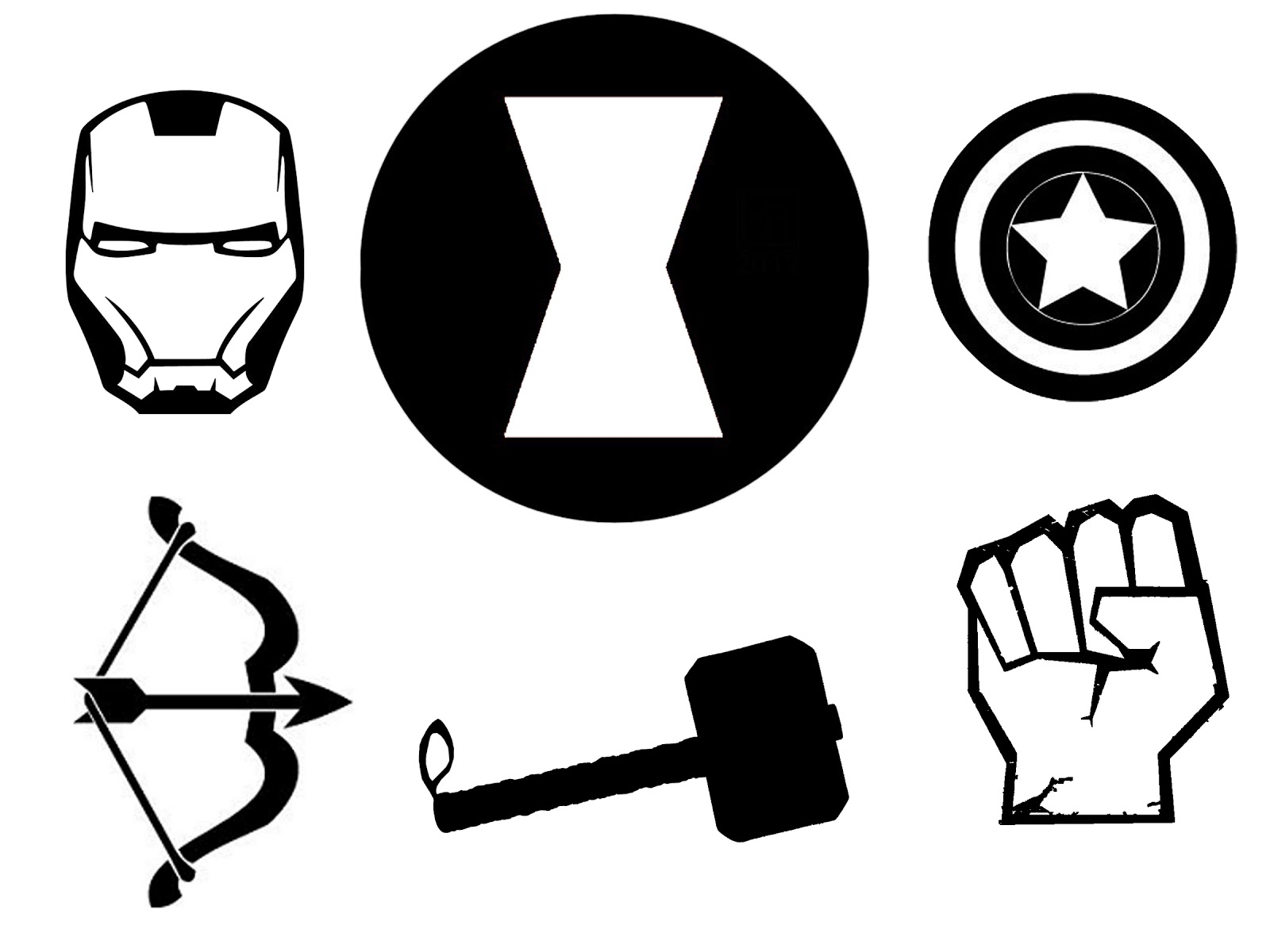 Avengers Symbol Coloring Pages