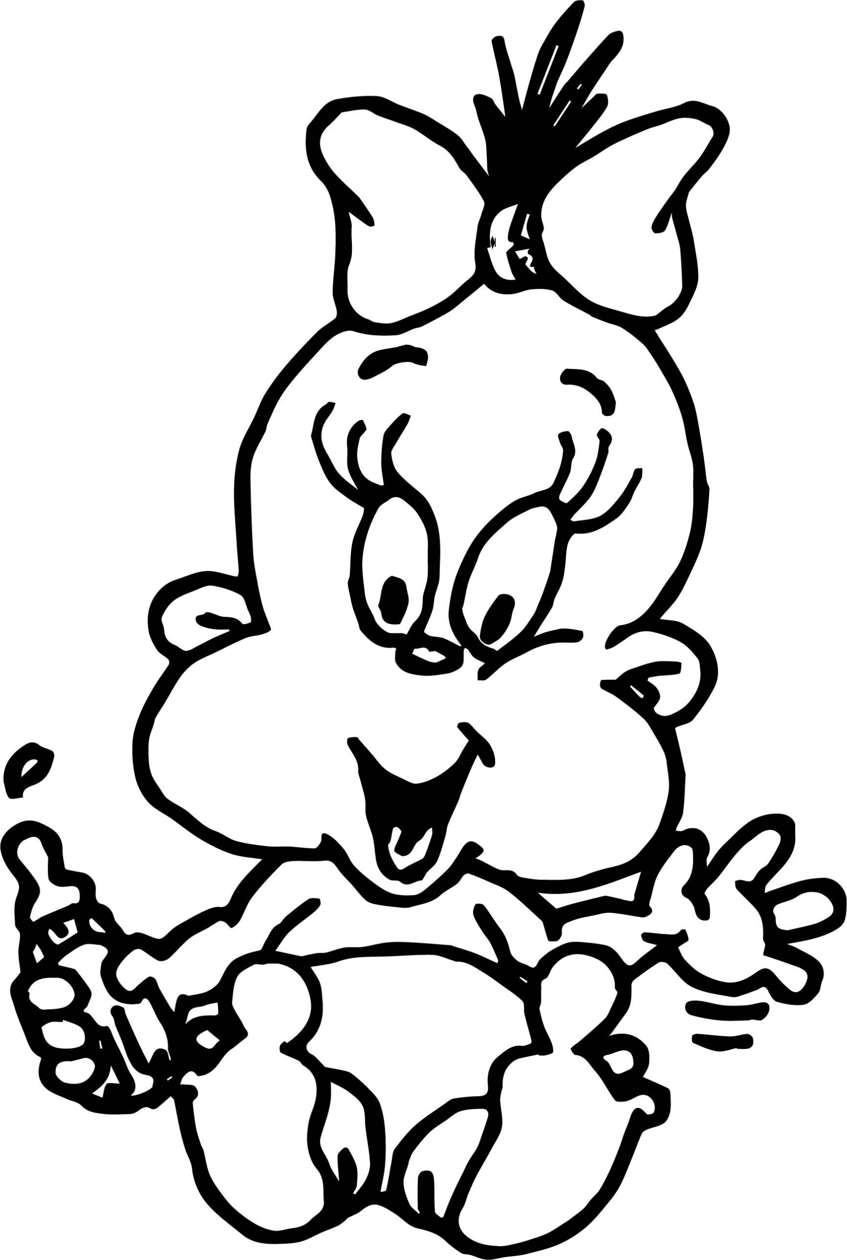 Baby Girl Coloring Page Wecoloringpagecom