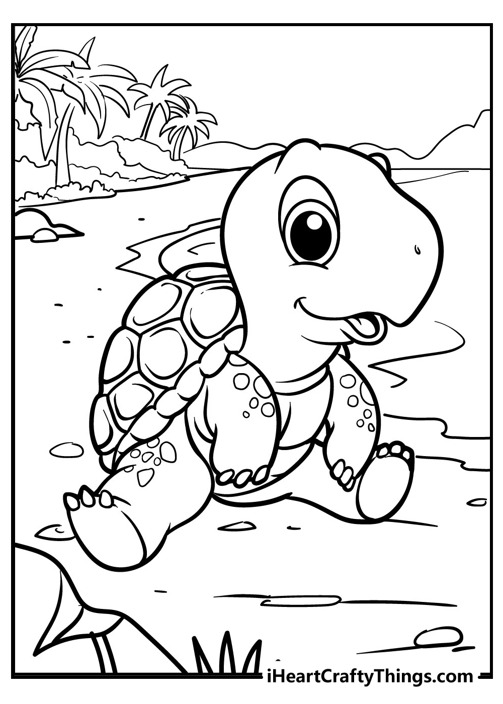 Baby Sea Turtles Coloring Pages