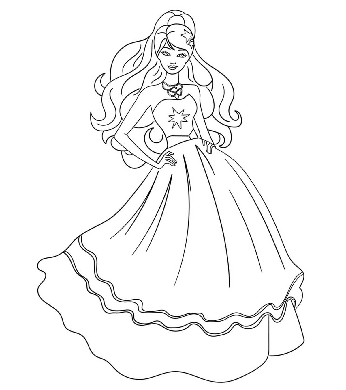 Barbie Doll Coloring Pages