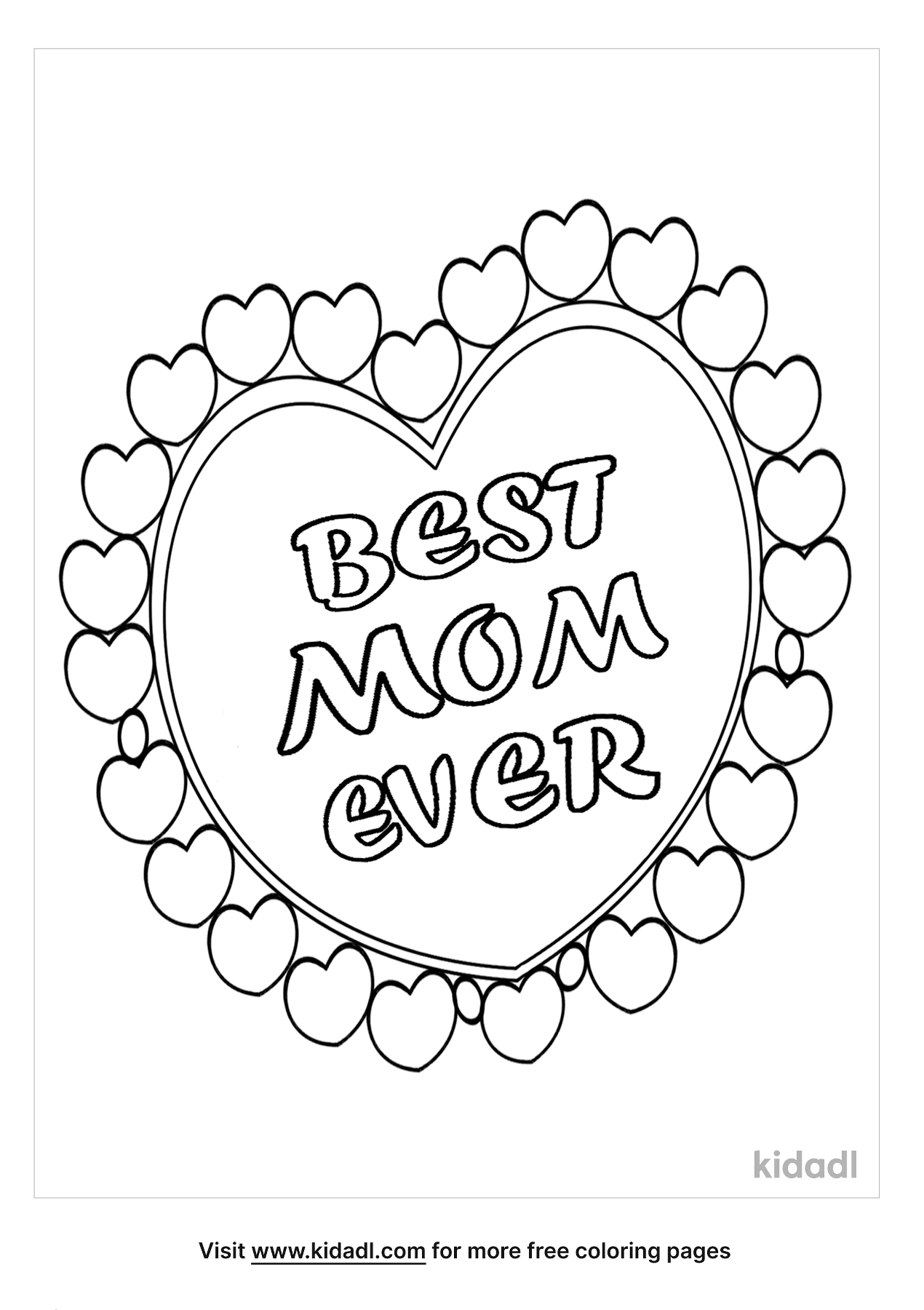 Best Mom Ever Coloring Pages Coloring Home