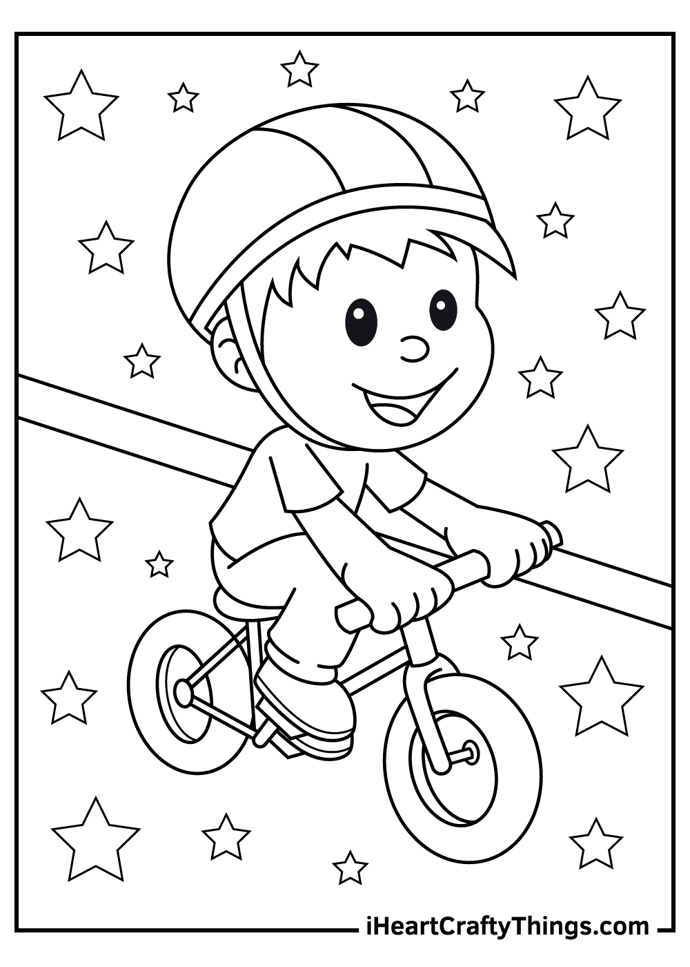Bicycle Coloring Page