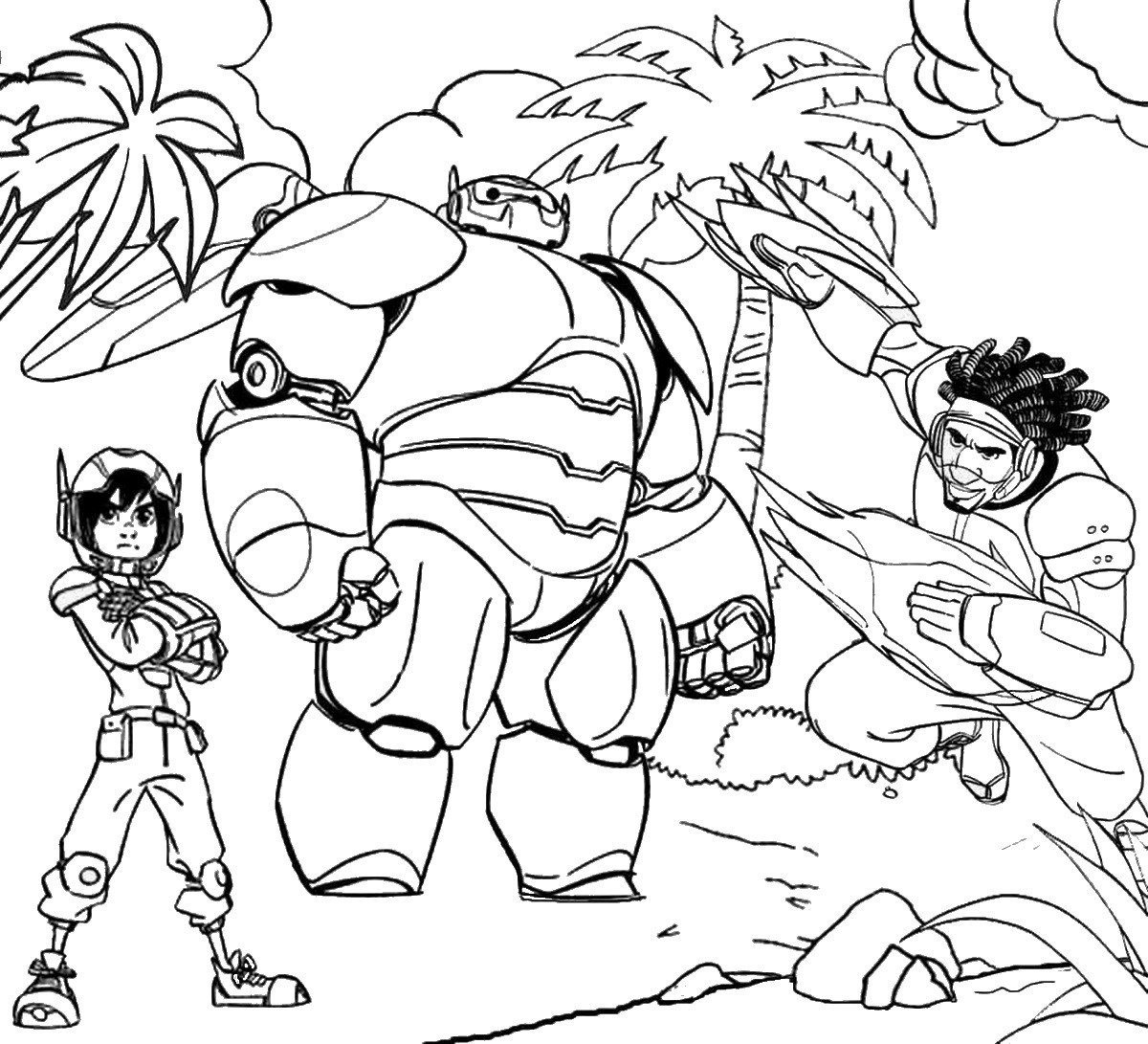 Big Hero 6 Coloring Page