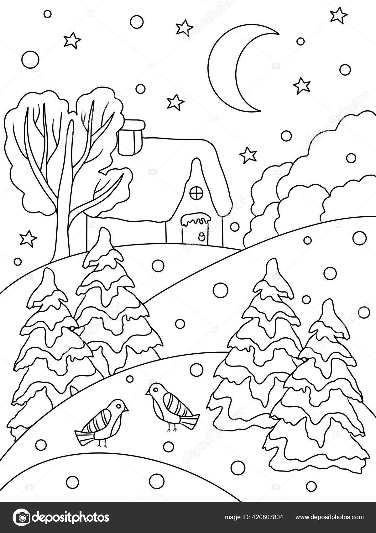 Blizzard Coloring Pages