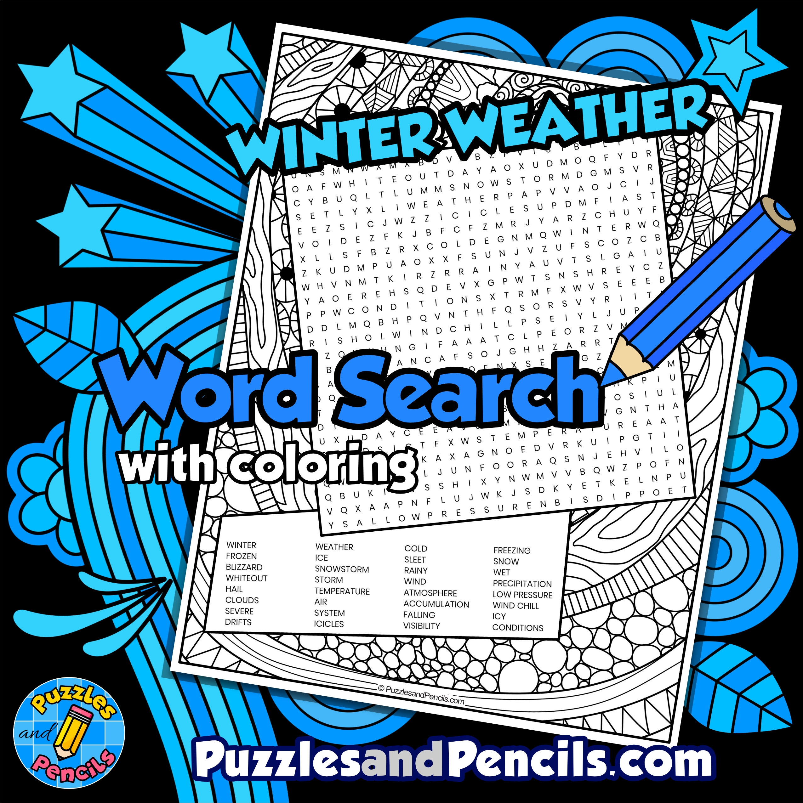 Blizzard Coloring Page