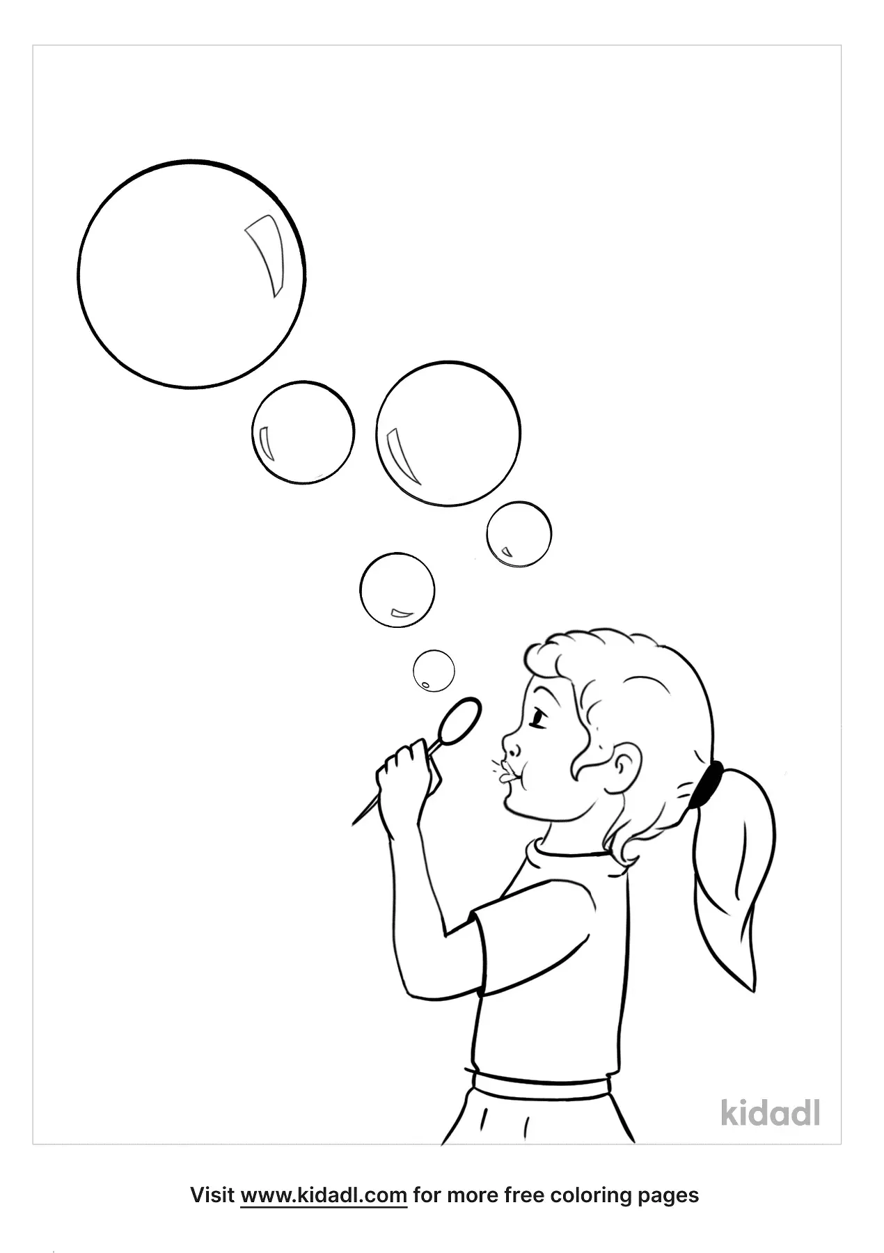 Bubbles Coloring Pages