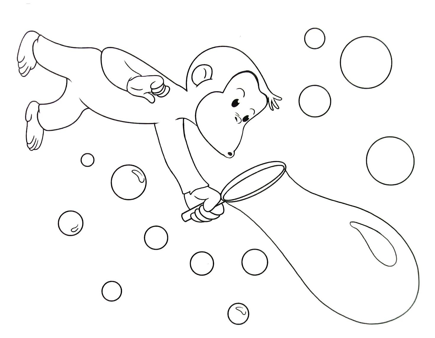 Blowing Bubbles Pages Coloring Pages