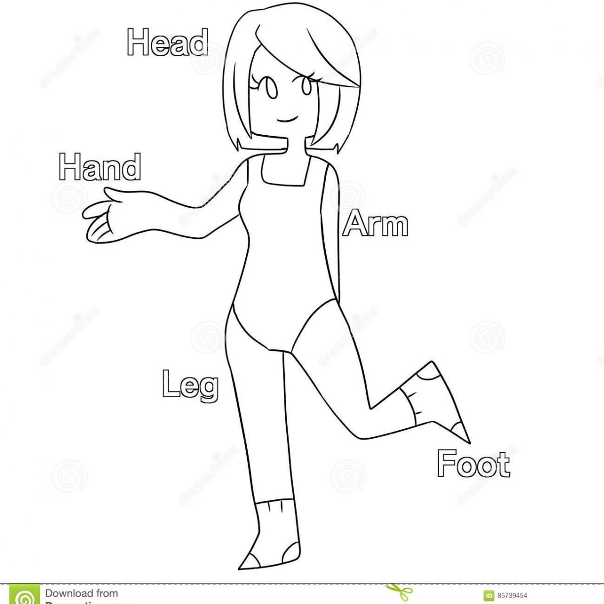 Coloring Pages Body Parts