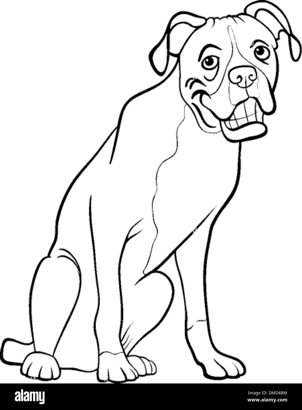 Boxer Coloring Pages