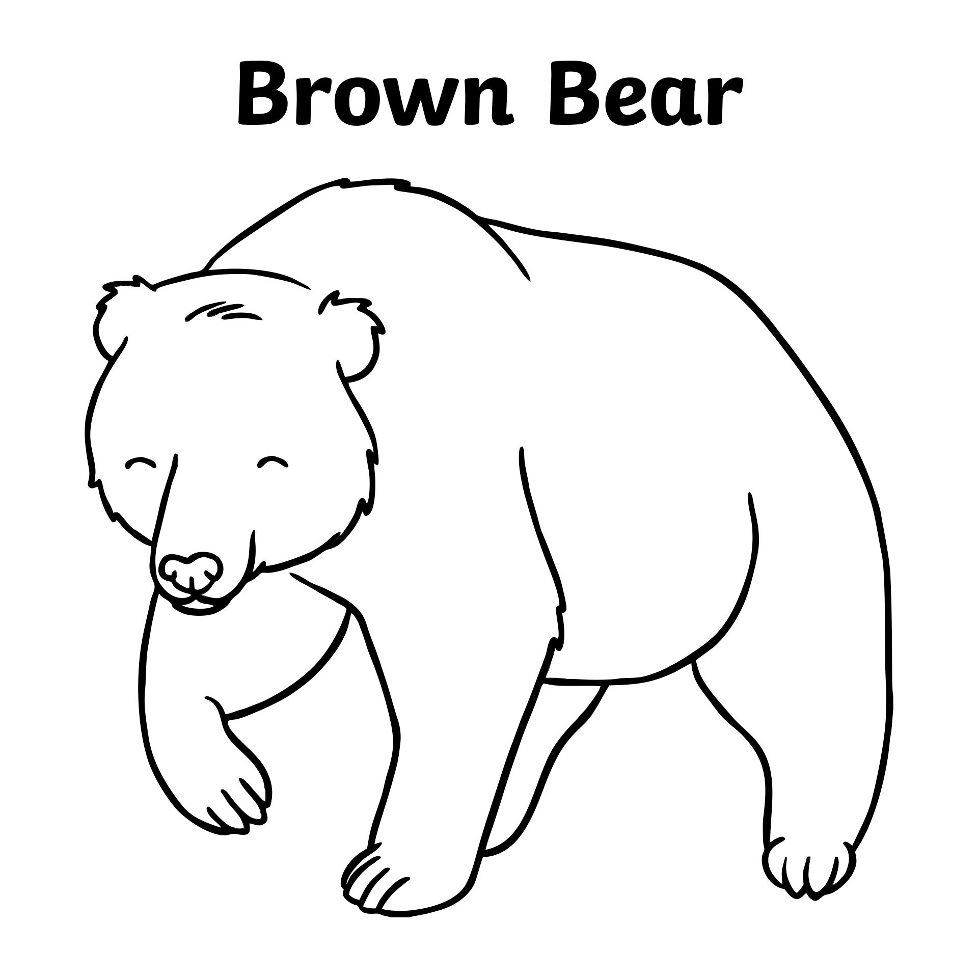 Brown Bear Brown Bear 12 Free PDF Printables Printablee