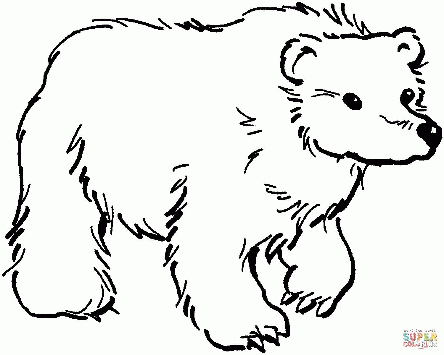 Brown Bear Coloring Pages