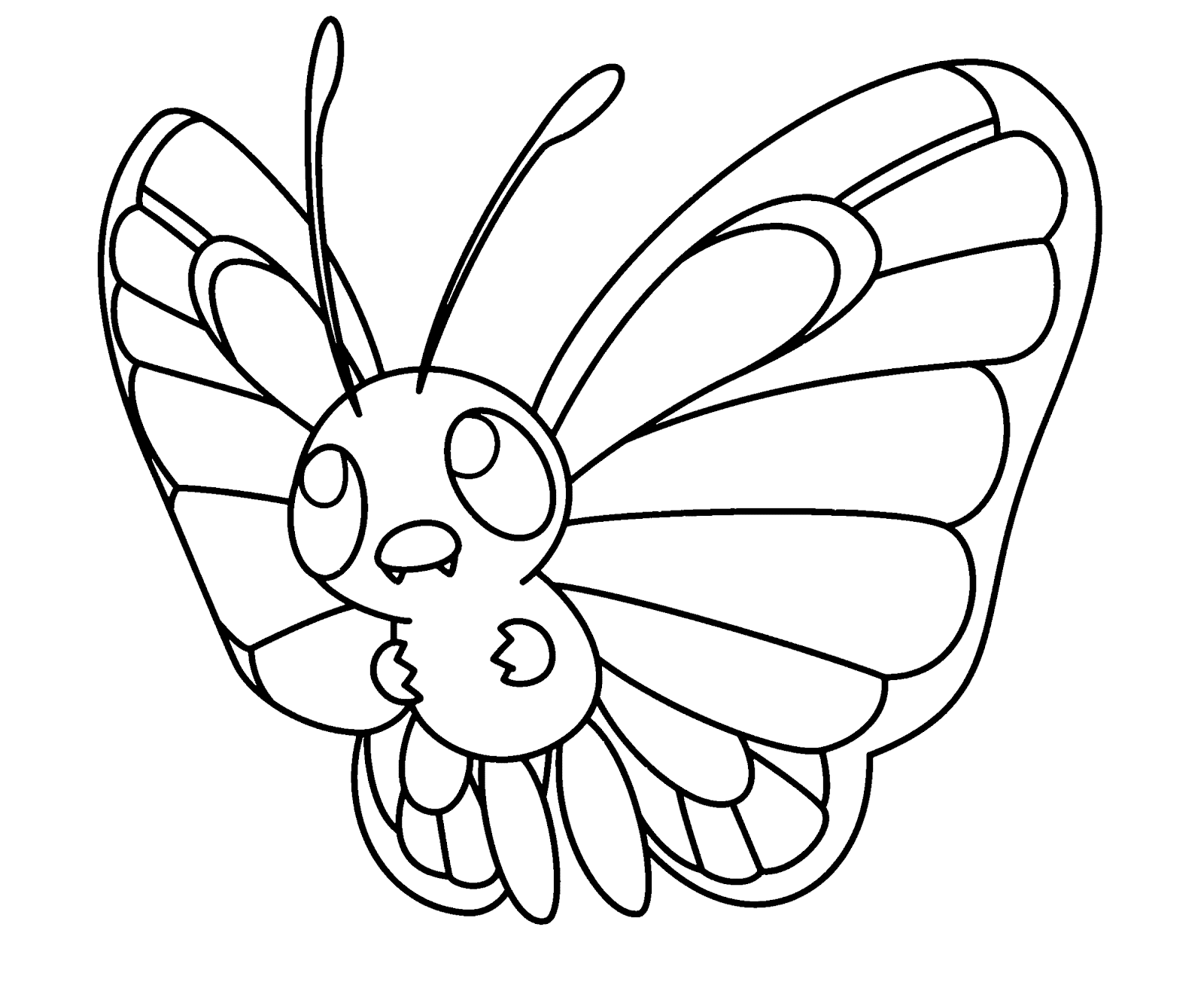Butterfree Coloring Pages Gallery Free Pokemon Coloring Pages