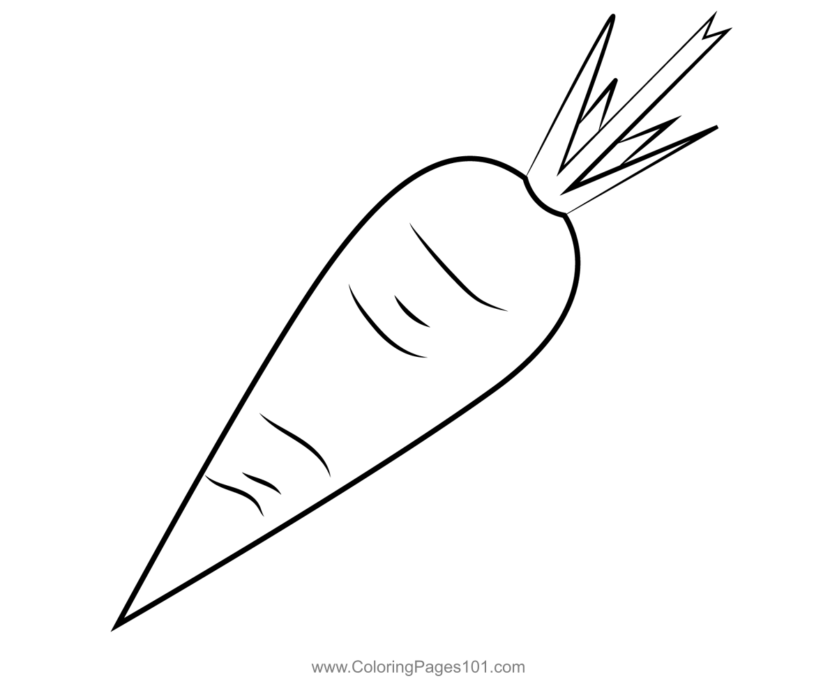 Carrot Coloring Page For Kids Free Carrots Printable Coloring Pages Online For Kids