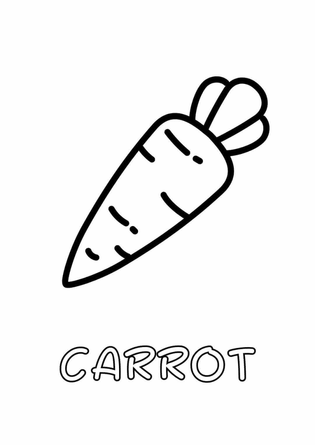 Carrot Coloring Pages Free Printable Pictures For Kids